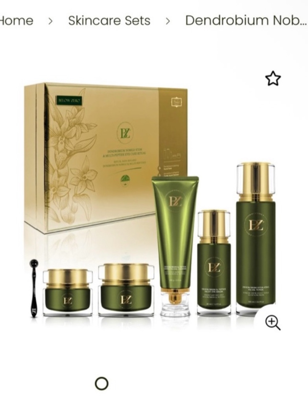 EZ Dendrobium Eye Cream Set — Green & Gold Renewal Trio